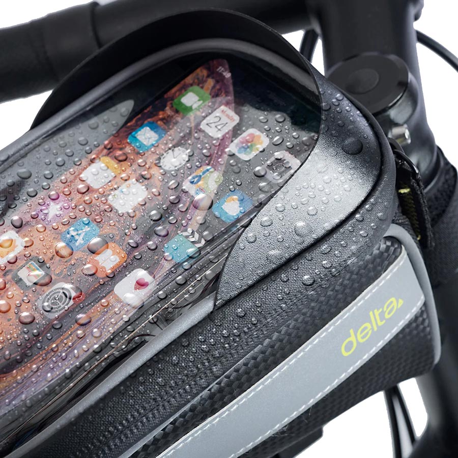 Top Tube Phone Bag, 4.2L, Black/Silver - Image 4