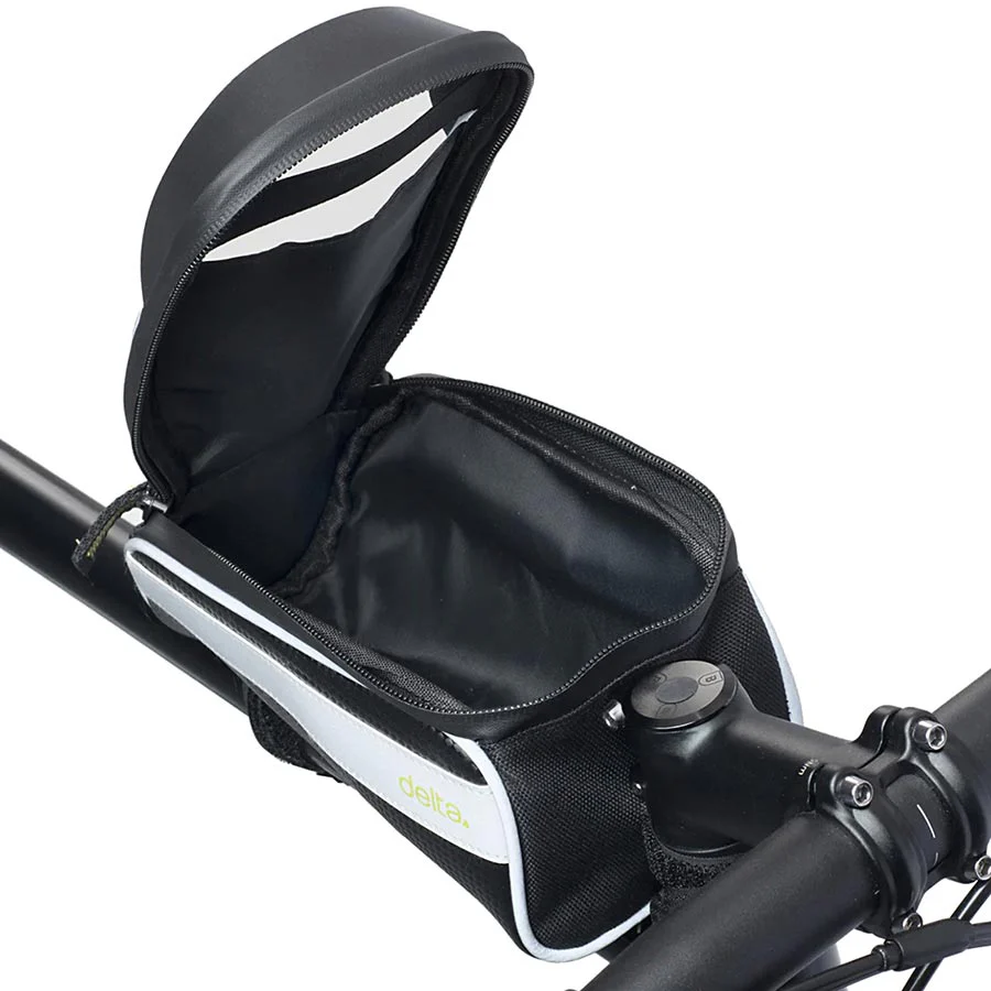 Top Tube Phone Bag, 4.2L, Black/Silver - Image 5