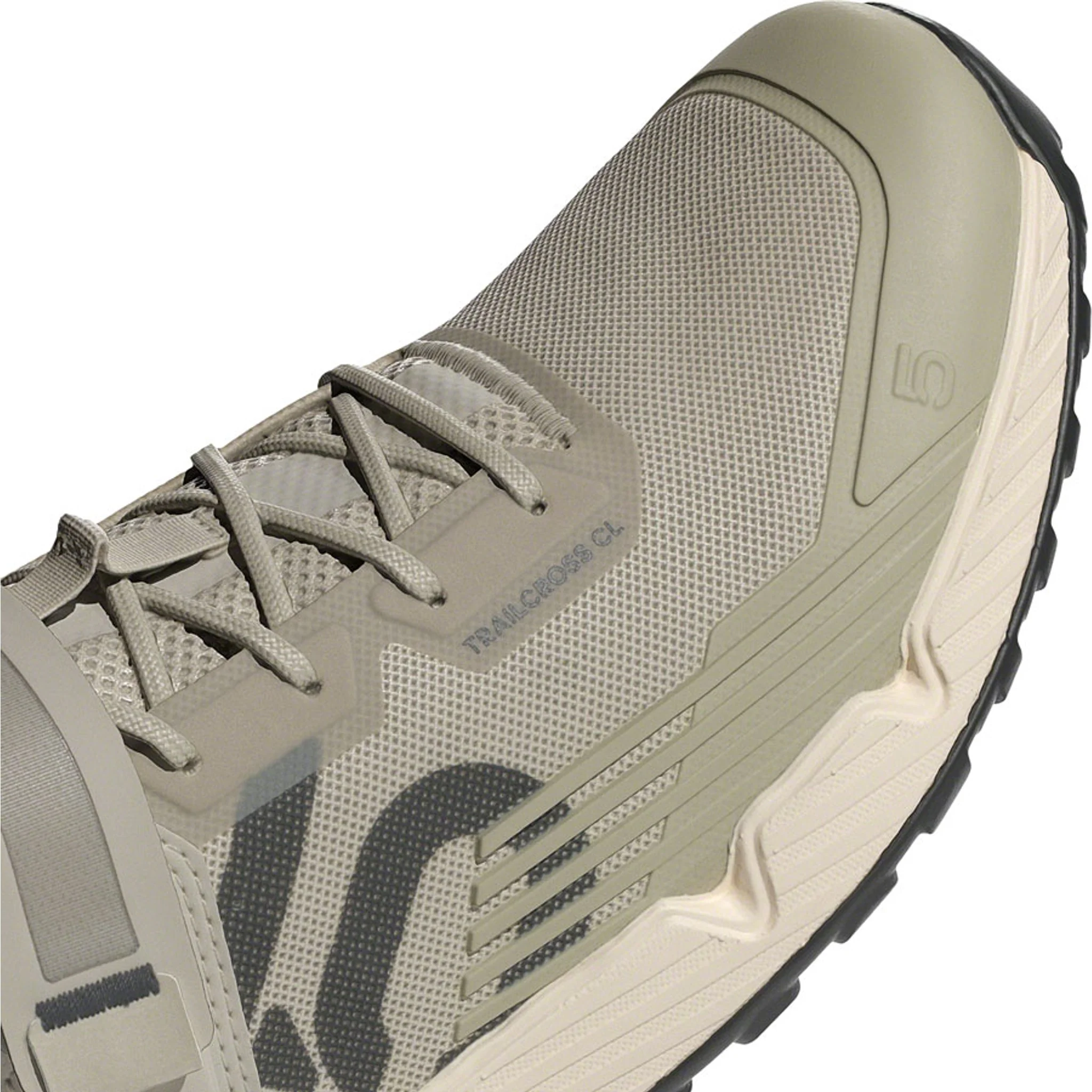 Trailcross Mountain Clipless Mountain Shoes - Men's, Putty Gray/Carbon/Wonder White - Image 7