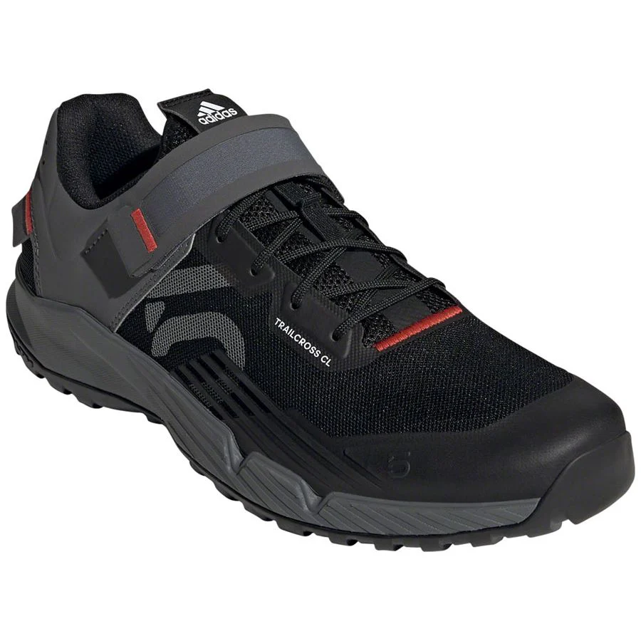 Trailcross Mountain Clipless Shoes - Men's, Core Black/Gray Three/Red - Image 12
