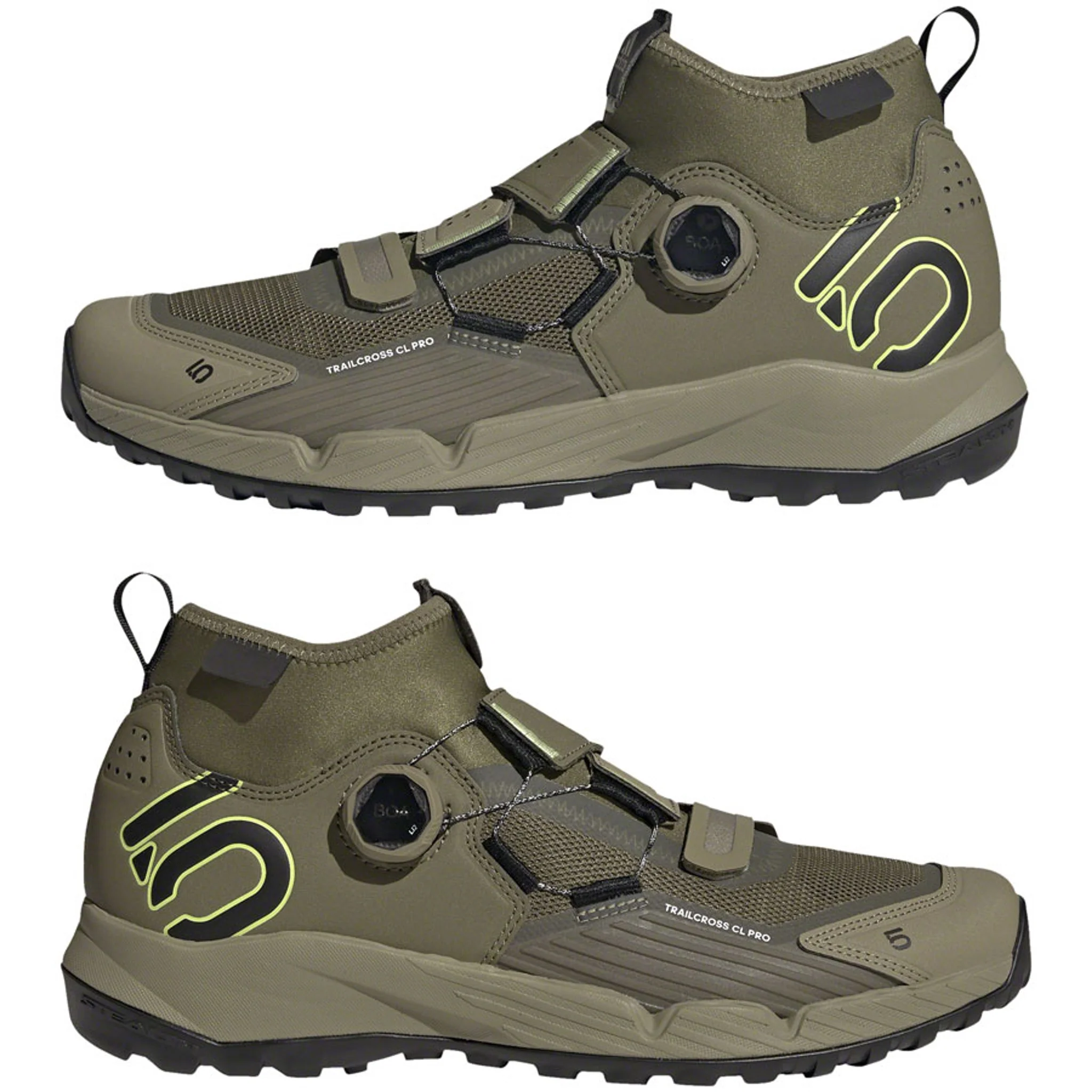 Trailcross Pro Mountain Clipless Shoes - Men's, Green/Black/Green - Image 4