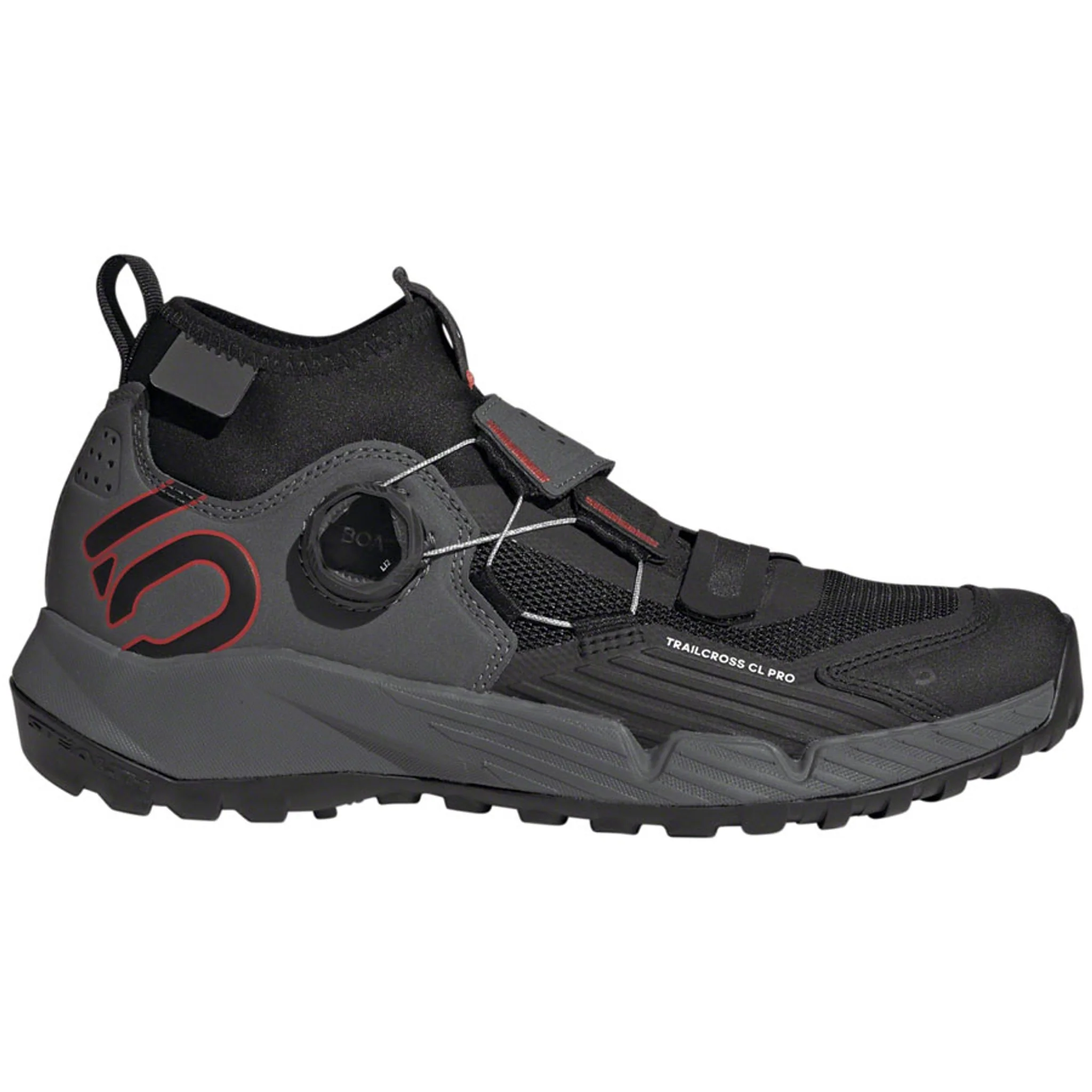 Trailcross Pro Mountain Clipless Shoes - Women's, Gray Five/Core Black/Red - Image 13