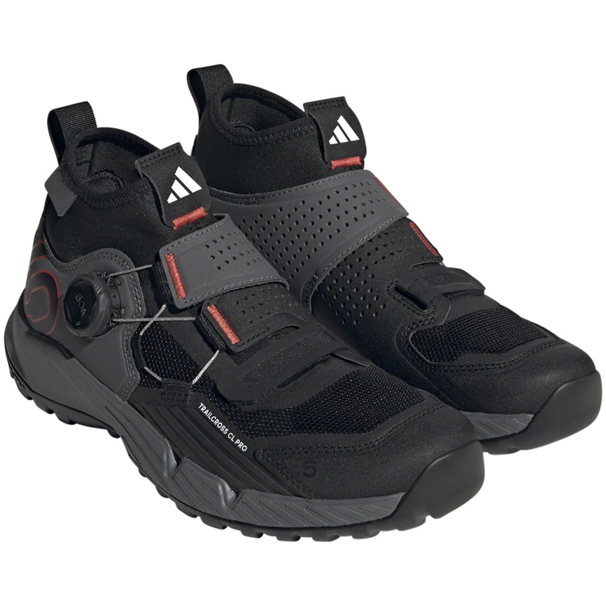 Trailcross Pro Mountain Clipless Shoes - Women's, Gray Five/Core Black/Red - Image 15