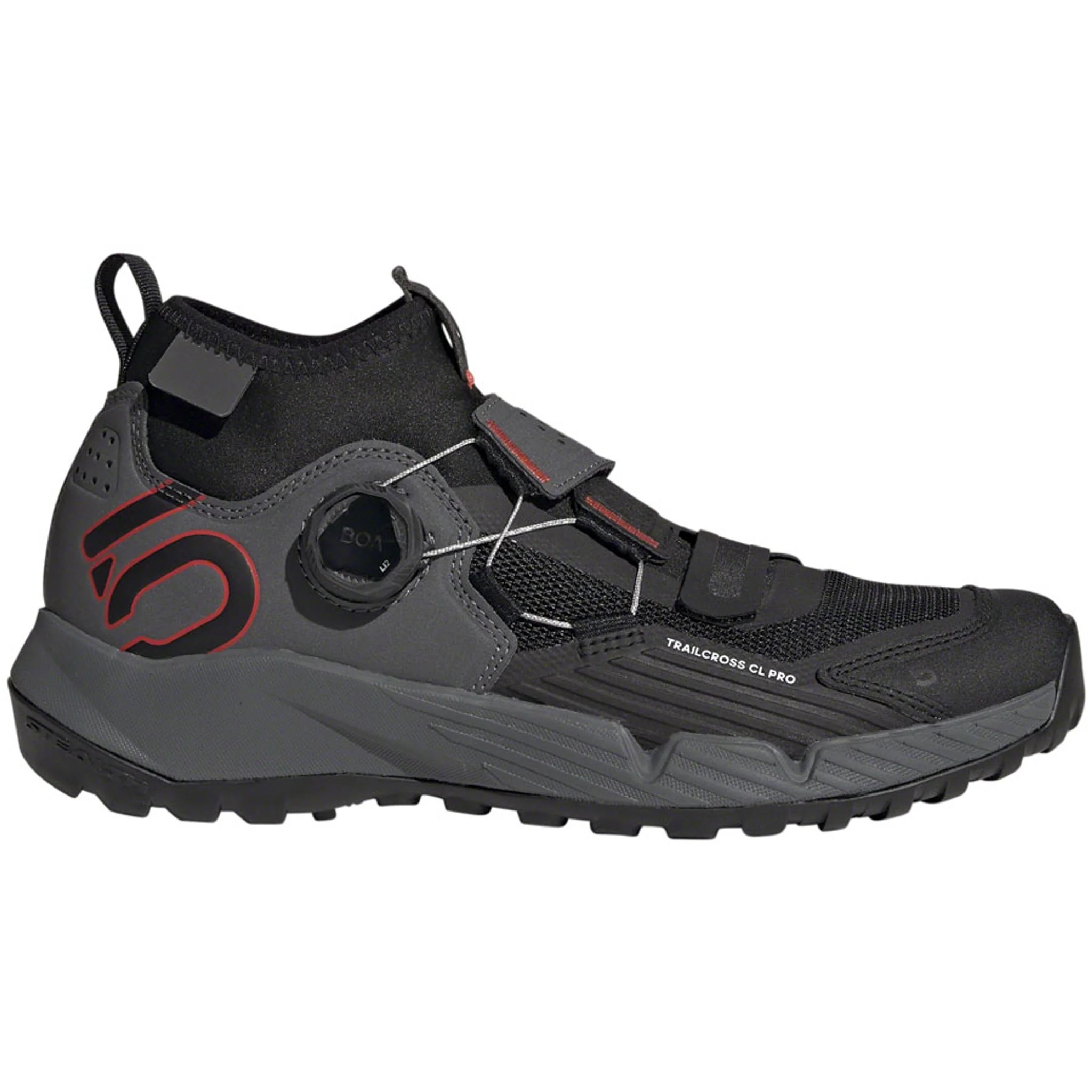 Trailcross Pro Mountain Clipless Shoes - Women's, Gray Five/Core Black/Red - Image 20
