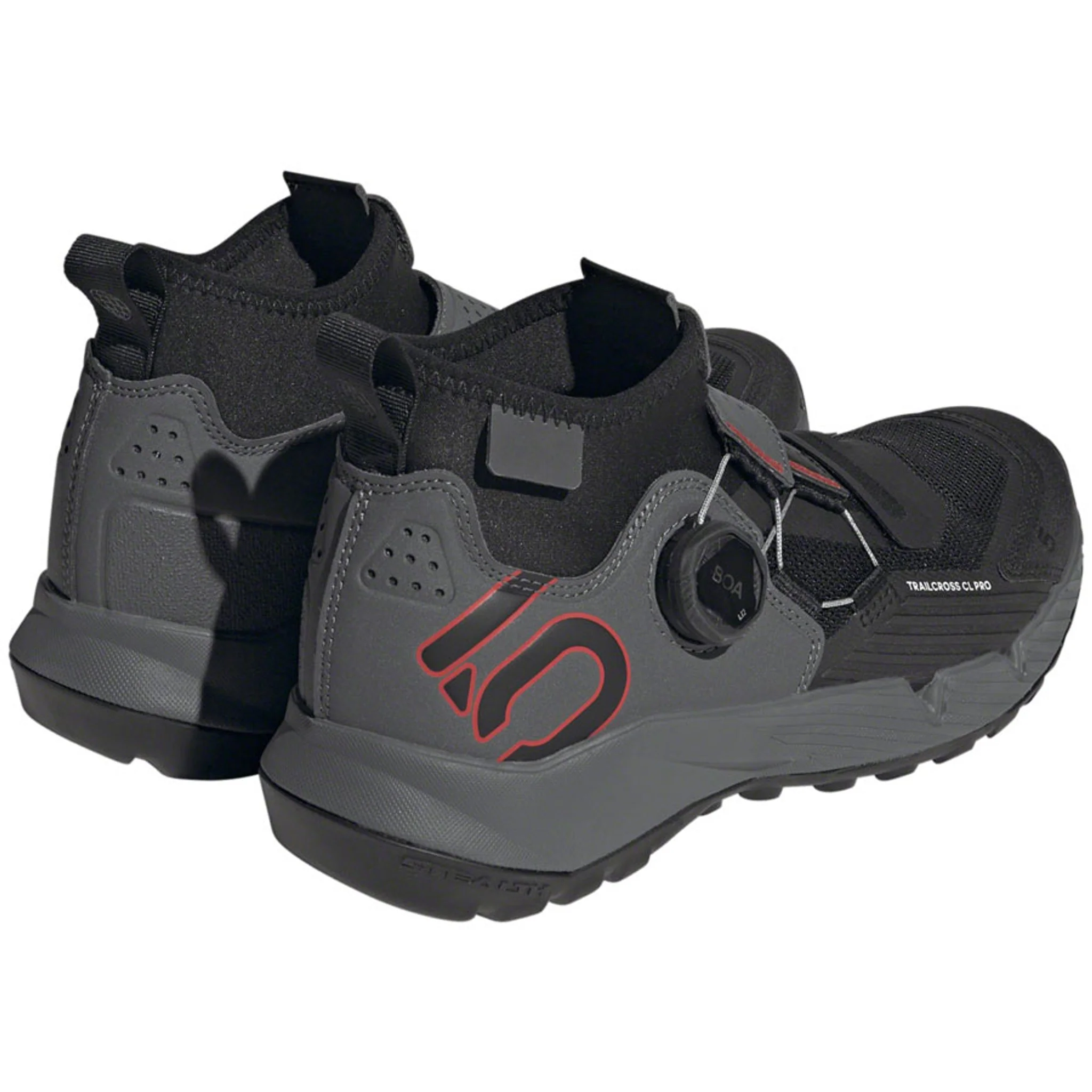 Trailcross Pro Mountain Clipless Shoes - Women's, Gray Five/Core Black/Red - Image 9