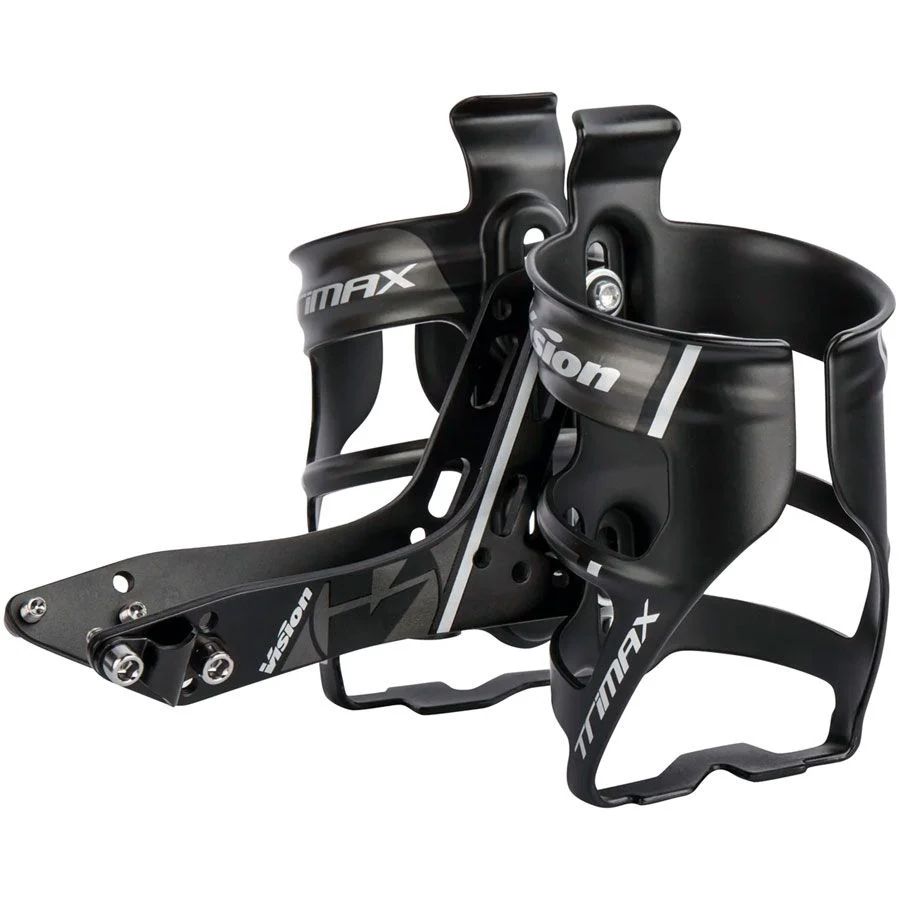 TriMax Rear Hydration System, Aero Mounting, Dual Bottle Setup, Triathlon Use – Black