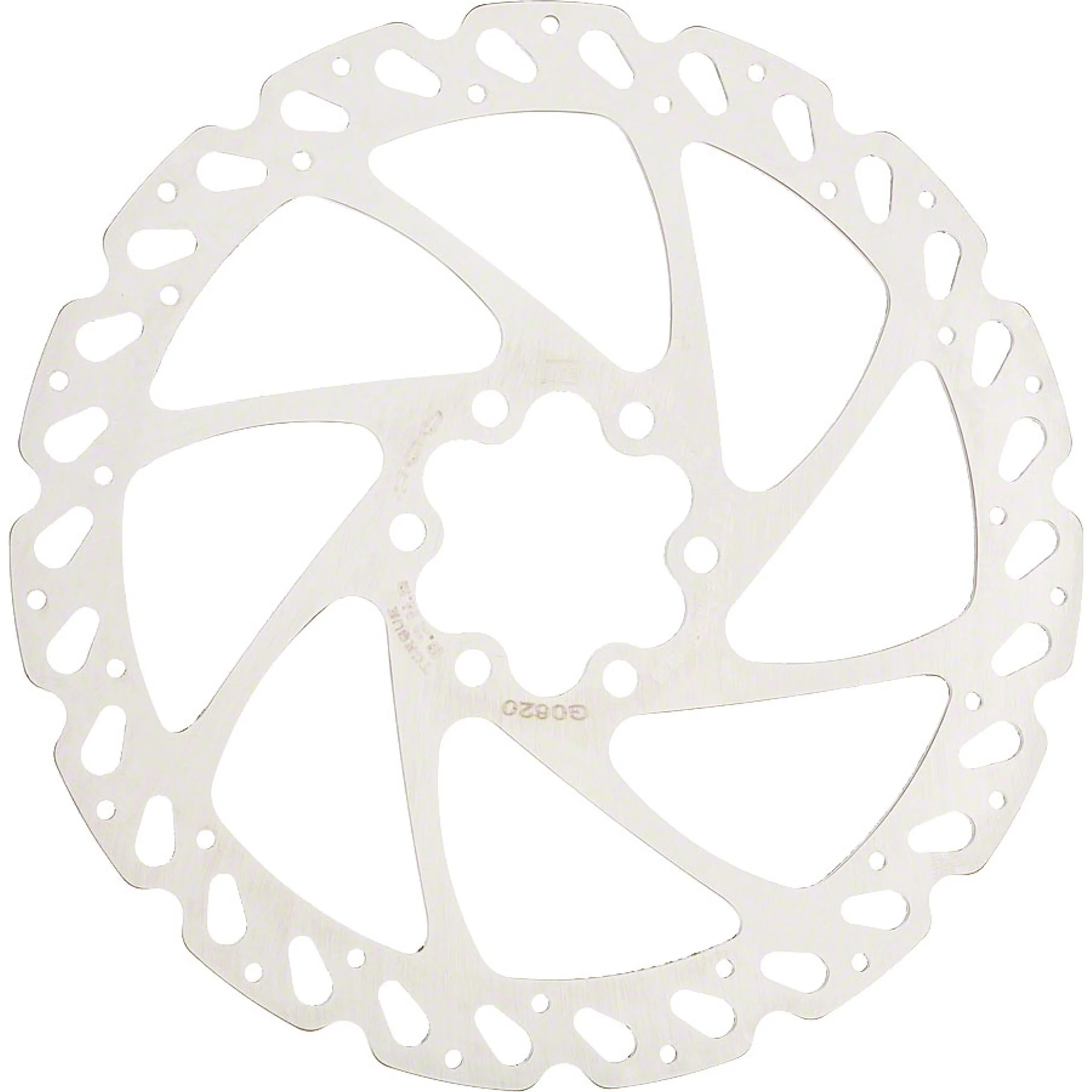 V6 Disc Brake Rotor - 160mm, 6-Bolt, Silver - Image 2