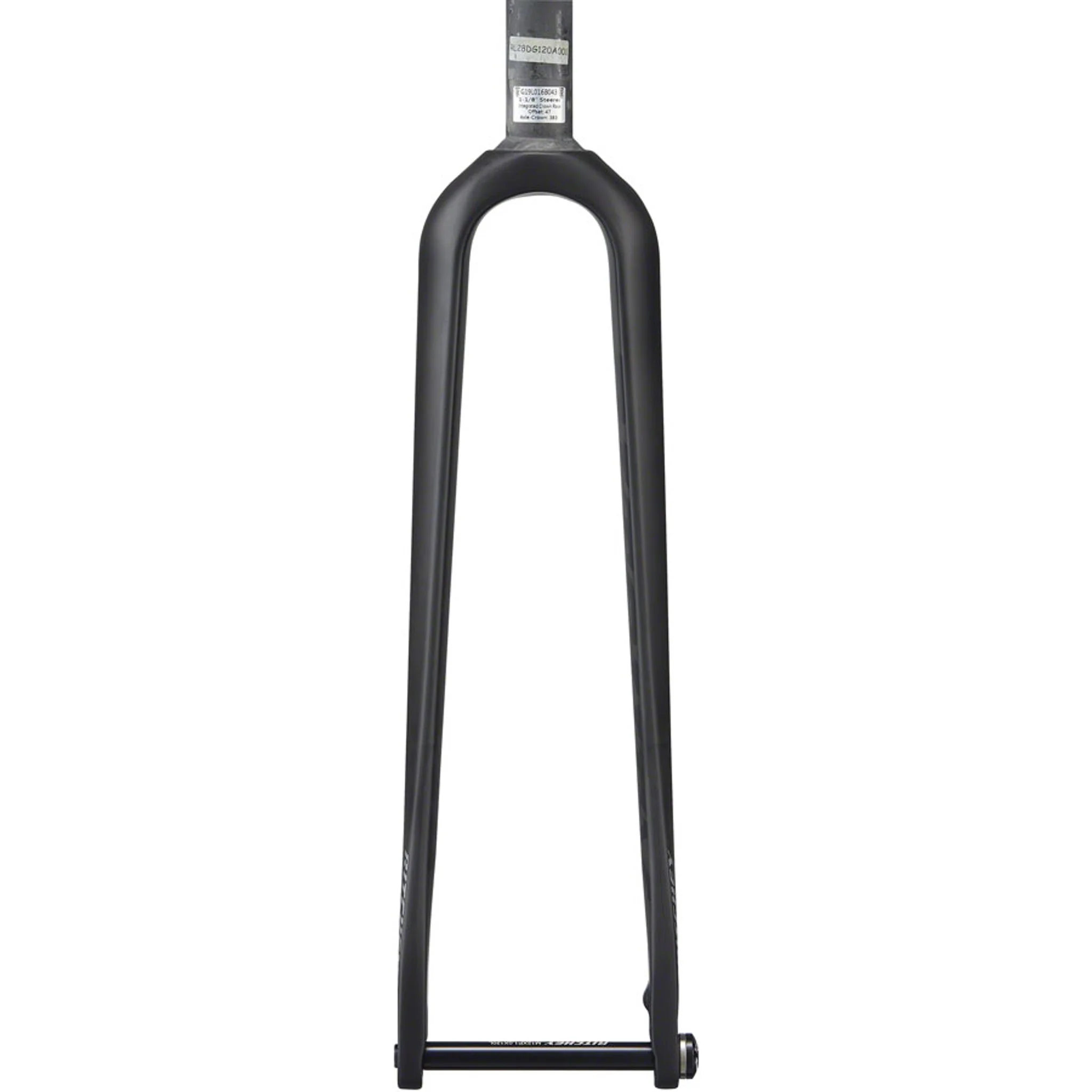 WCS Carbon Gravel Fork - 1-1/8", 47mm Rake, QR12, Flat Mount, 2020 Model, Matte Carbon - Image 3