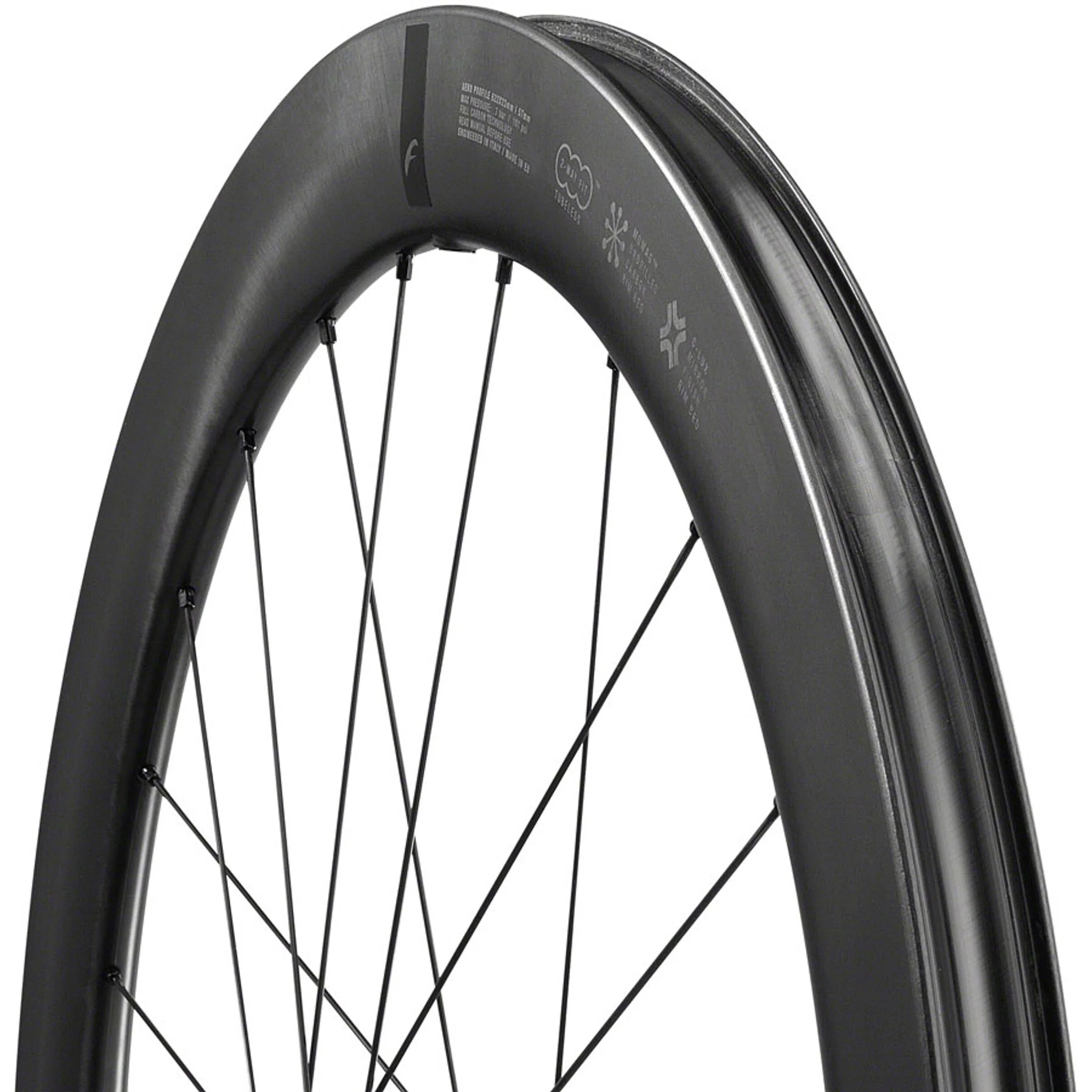 Fulcrum WIND 57 Front Wheel - 700, 12 x 100mm, Center-Lock, Black - Image 2