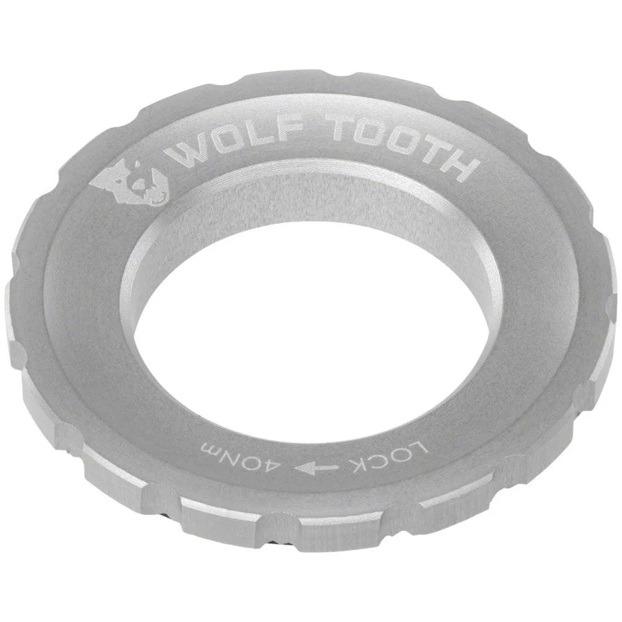 Wolf Tooth CenterLock Rotor Lockring - External Splined, Silver