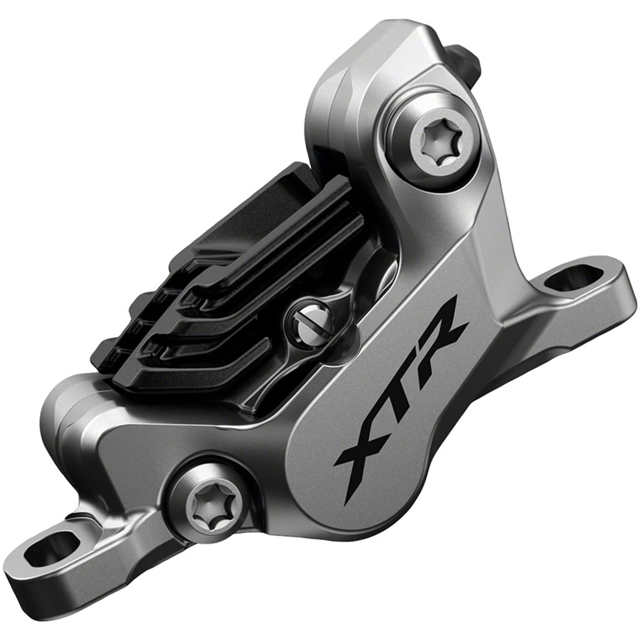 XTR BR-M9120 Disc Brake Caliper - Front or Rear, Post Mount, 4-Piston, Includes Finned Metallic Pads