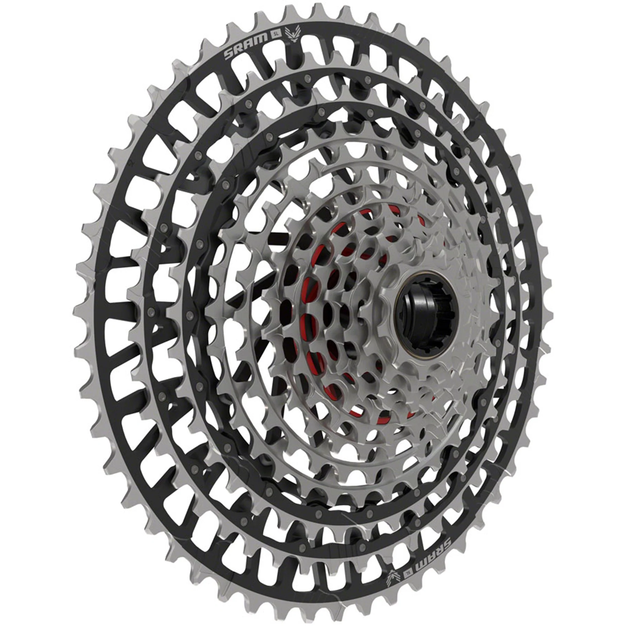 XX Eagle T-Type Ebike AXS Groupset - 104BCD 34T, Derailleur, Shifter, 10-52t Cassette, Clip-On Guard, Arms not included - Image 5