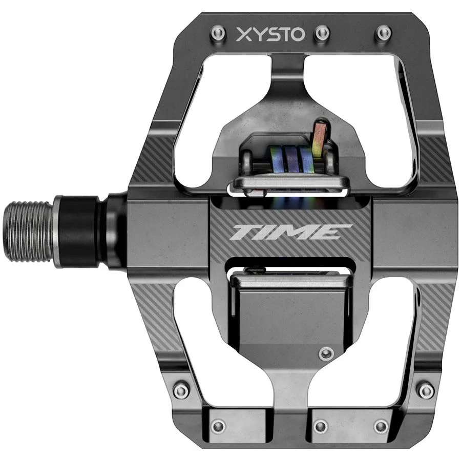 XYSTO Pedals - Dual Sided Clipless, Aluminum, 9/16", Gray, C1